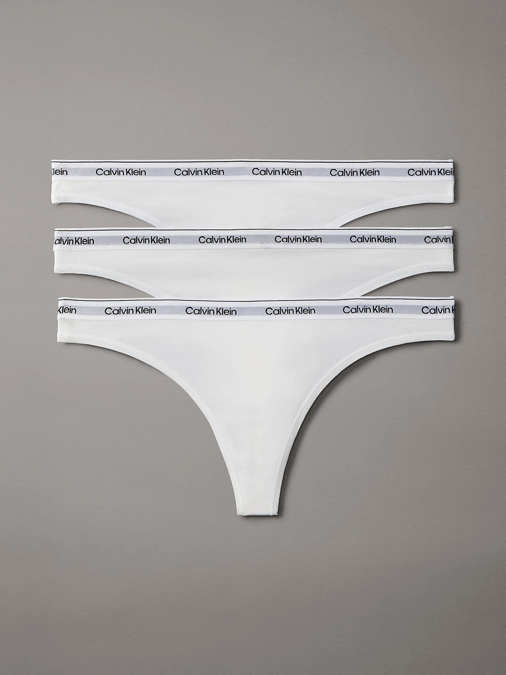 Calvin Klein Confezione 3 Perizoma Donna in Cotone Elasticizzato