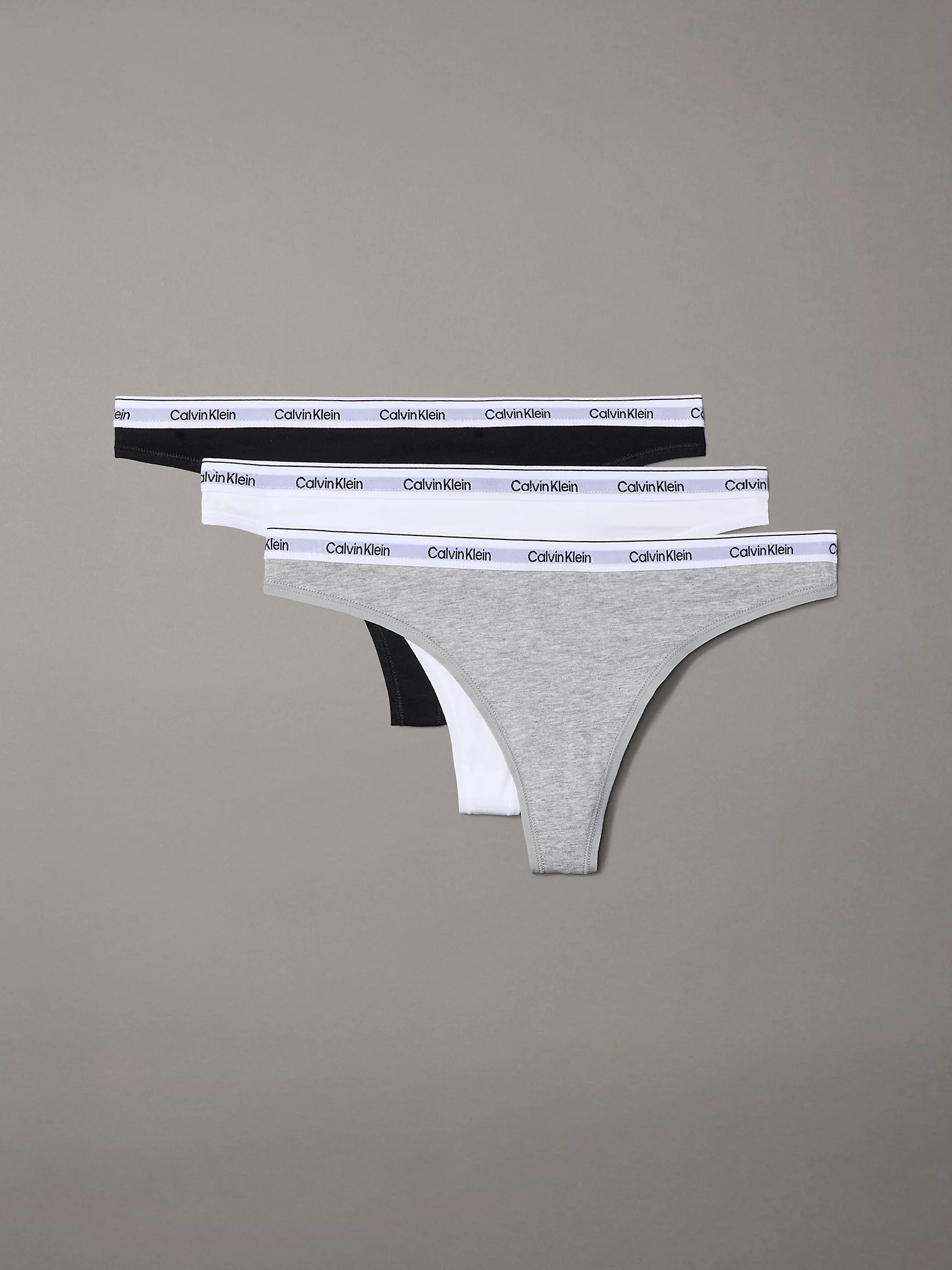 Calvin Klein Confezione 3 Perizoma Donna in Cotone Elasticizzato