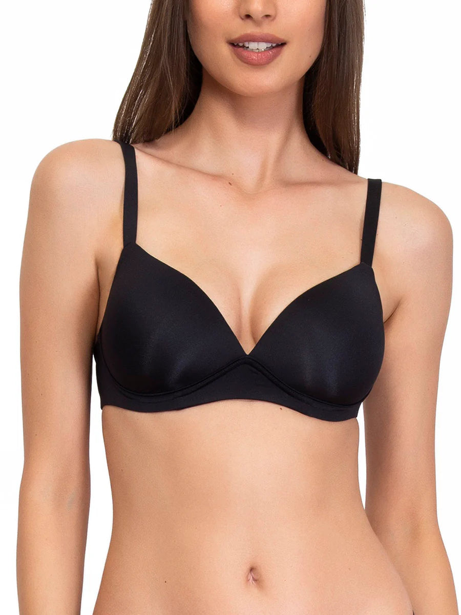 Reggiseno SièLei 1568 Imbottito Senza Ferretto in Microfibra Semilucida