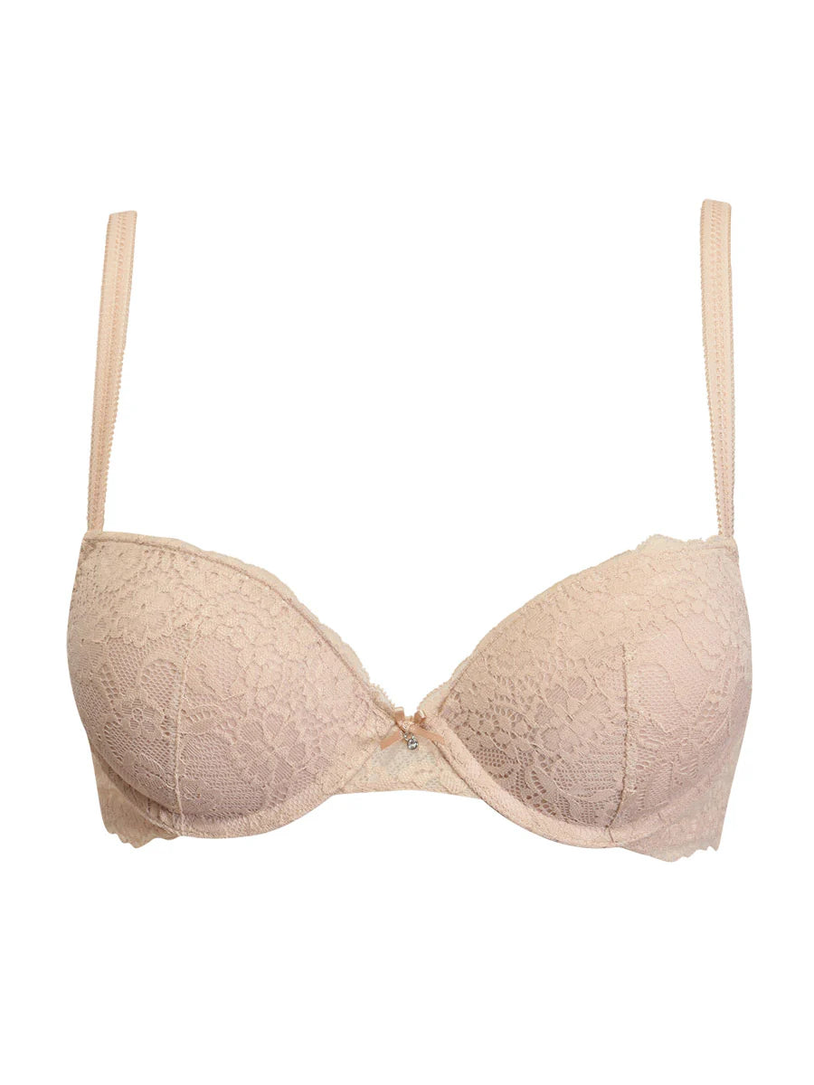 Reggiseno Push-Up in Pizzo con Ferretto e Coppe Graduate