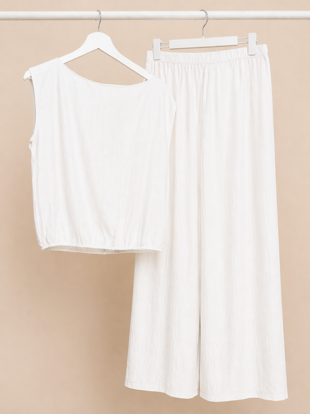Completo Donna Jadea in Viscosa con Top Smanicato e Pantalone Coordinato