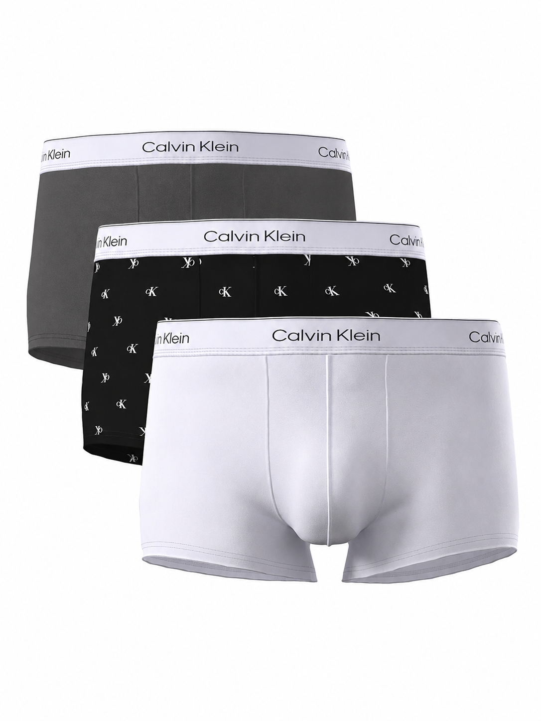 Boxer Calvin Klein Confezione da 3 Vita Bassa Icon Cotton Stretch in Cotone Elasticizzato