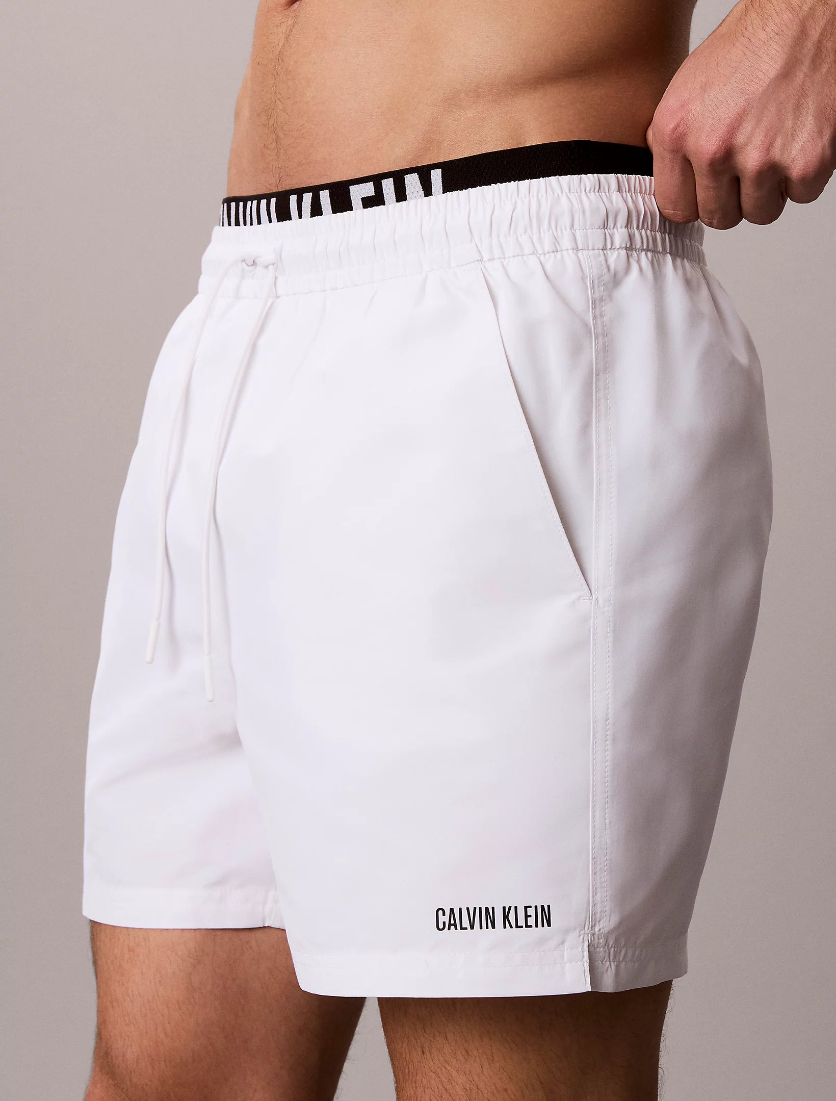 Calvin Klein Costume Uomo Intense Power – Pantaloncino Mare Medio con Banda Logo