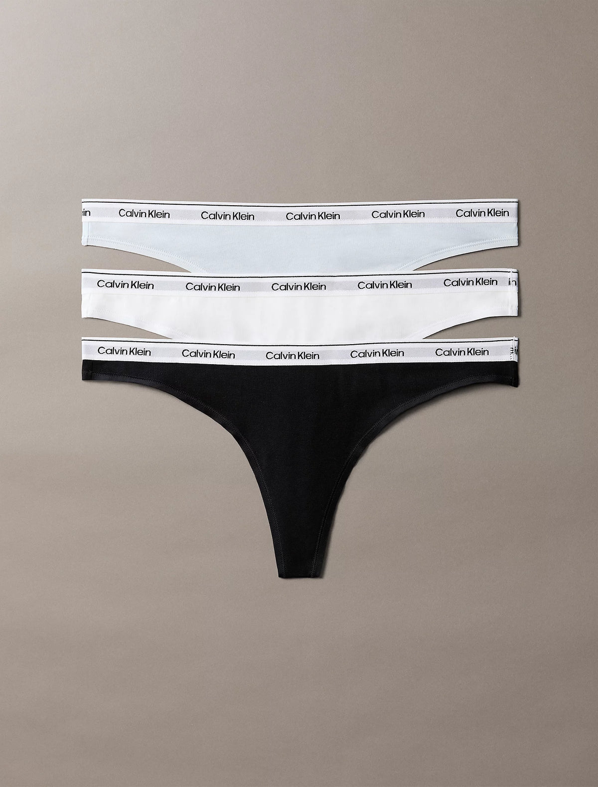 Calvin Klein Confezione 3 Perizoma Donna in Cotone Elasticizzato