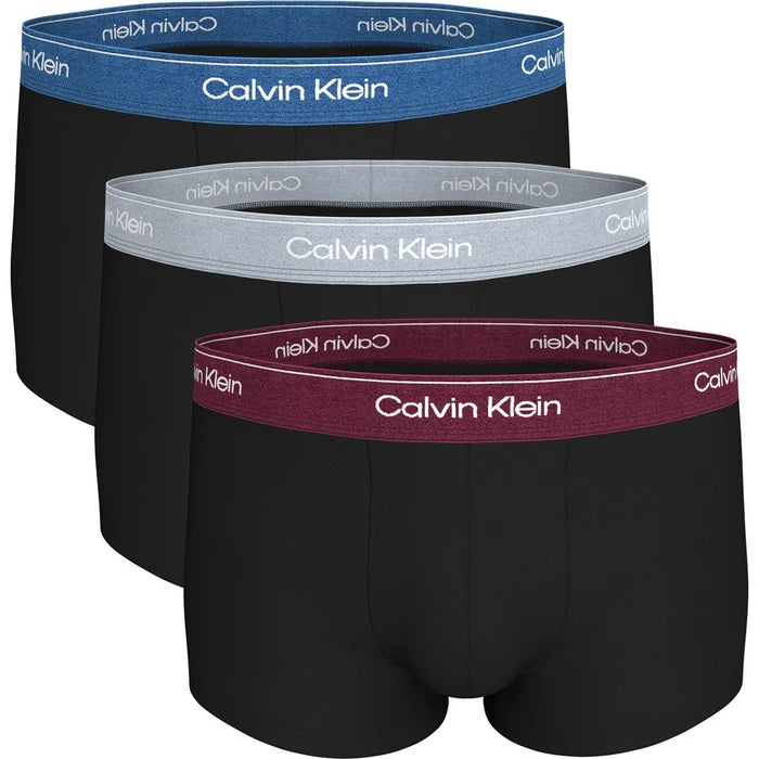 Boxer Calvin Klein Confezione da 3 Vita Bassa Icon Cotton Stretch in Cotone Elasticizzato
