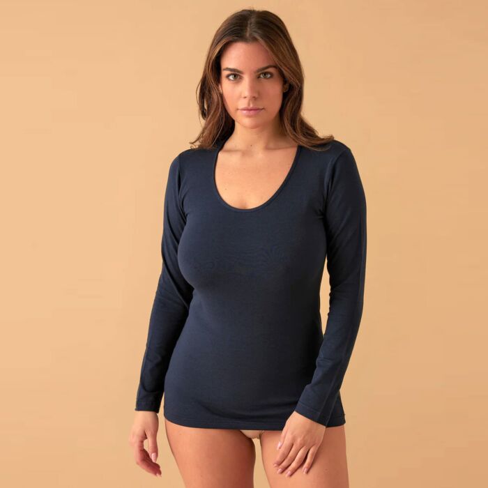 Maglia a Manica Lunga con Scollo Tondo Jadea 4056