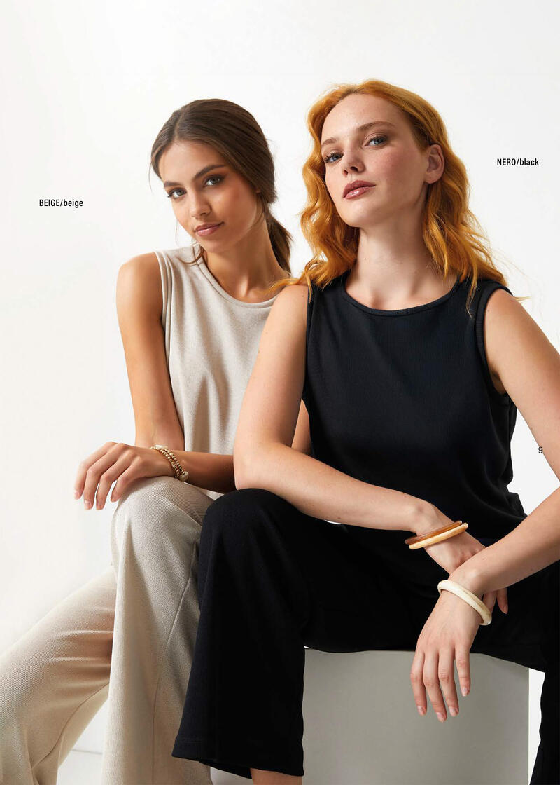 Coordinato Estivo Jadea Pantalone e Canotta in Maglina