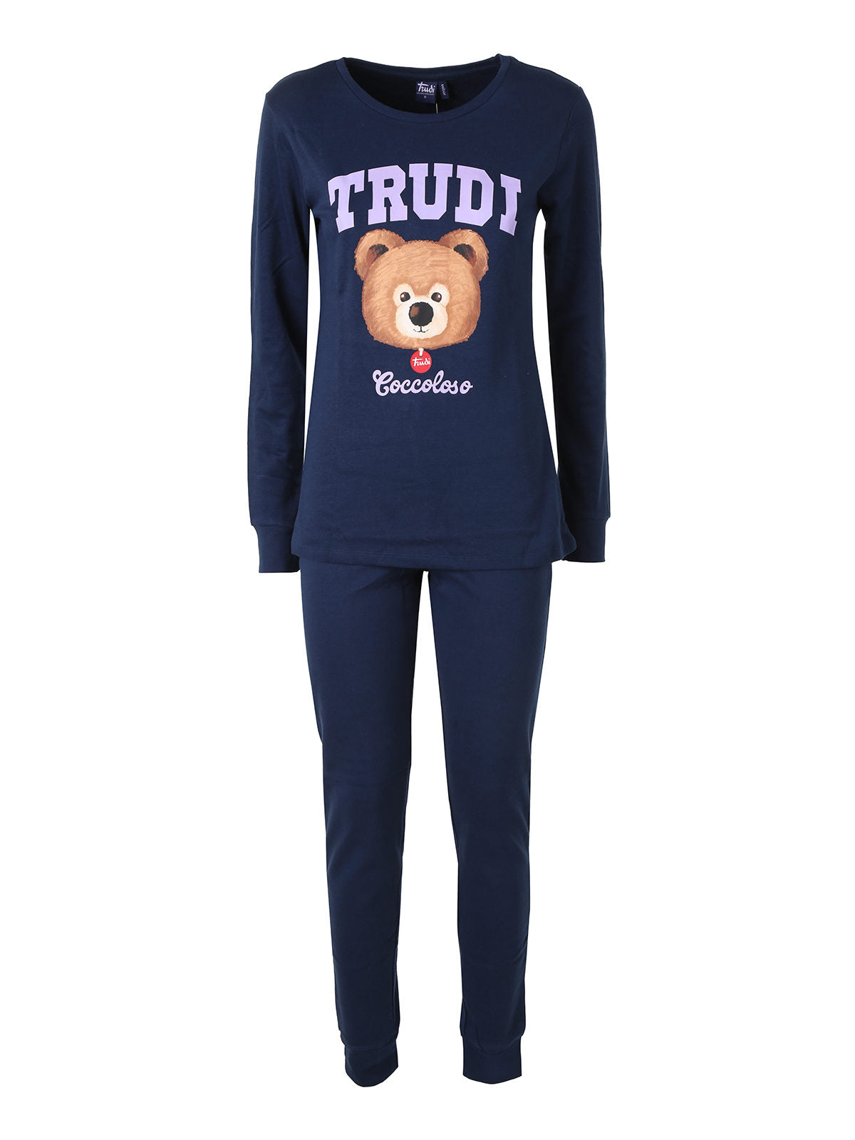 Pigiama Lungo da Donna Disney Trudi in Cotone Interlock