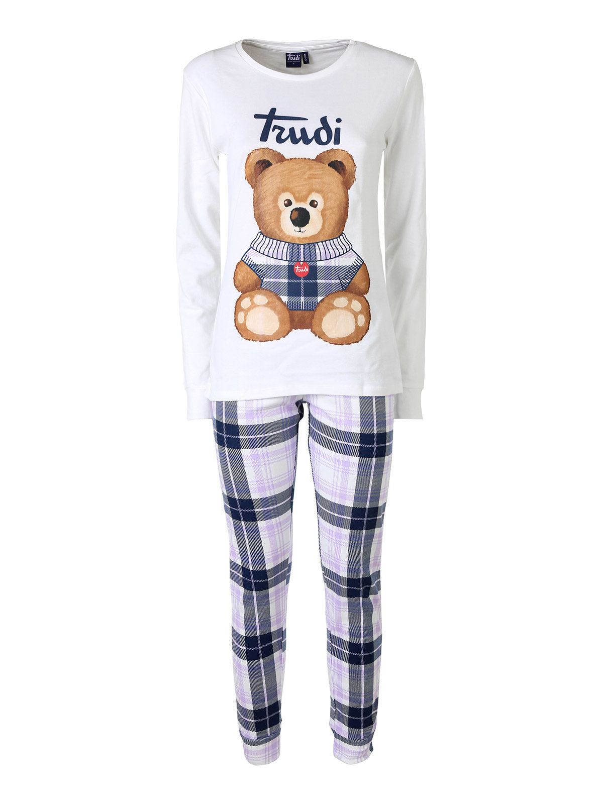 Pigiama Lungo da Donna Disney Trudi in Cotone Interlock