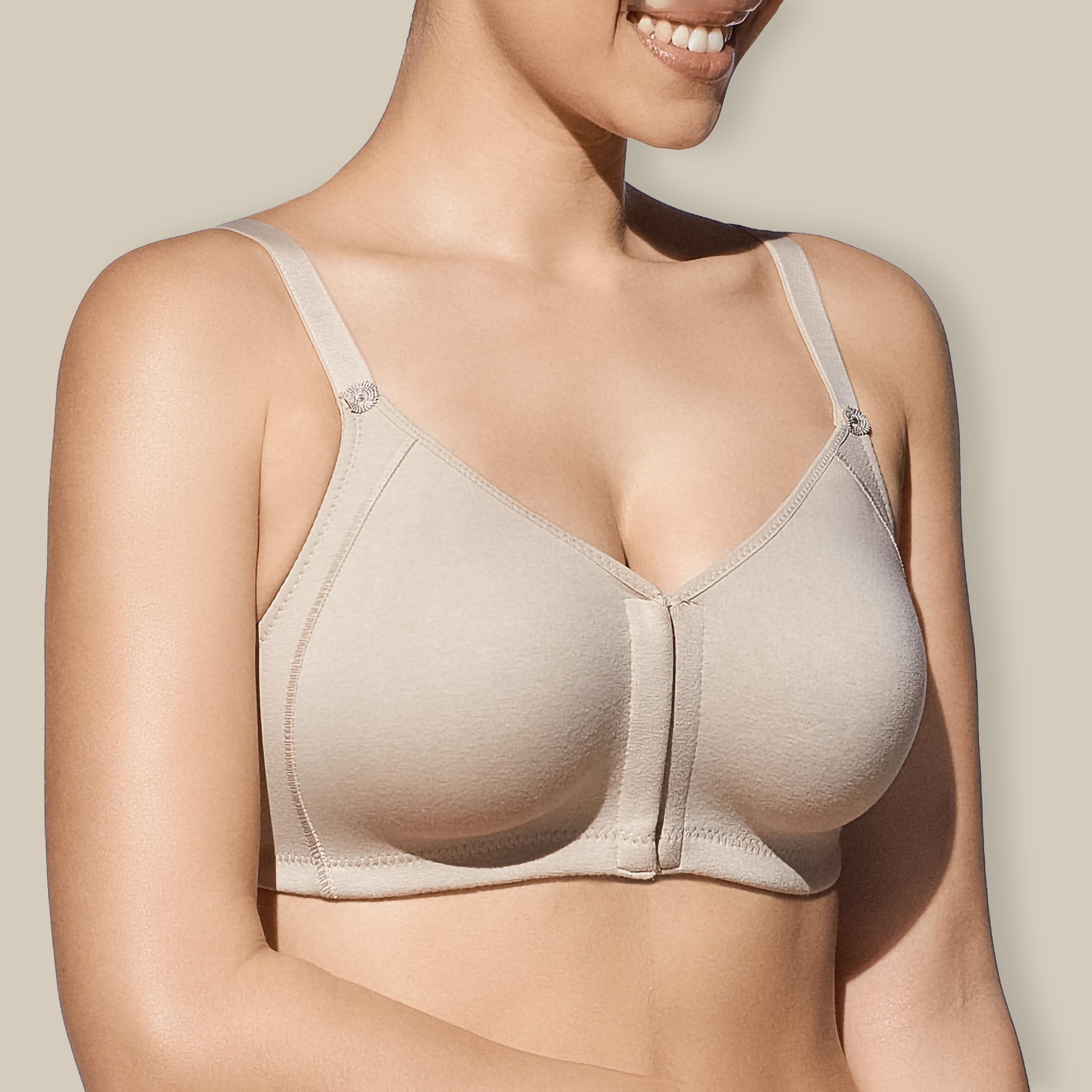 Reggiseno Marta in Cotone Post Operatorio con Chiusura Frontale – Senza Ferretto